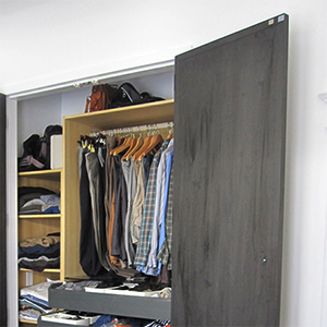 Custom closet with IKEA insert