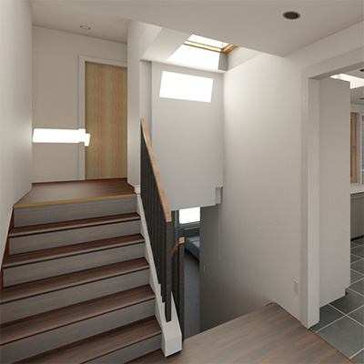 Hallway - Before and After (rendered)