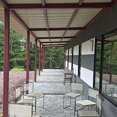 Porch facing South